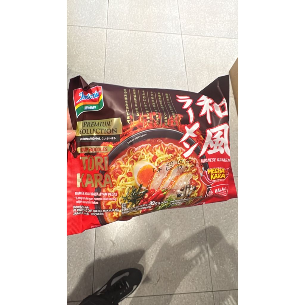 

Indomie Tori Kara paket isi 5