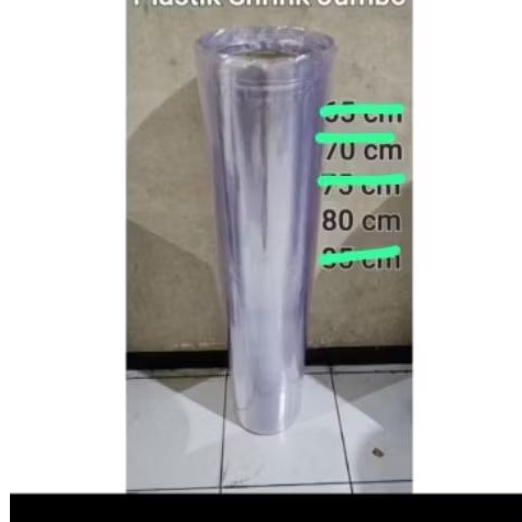 

PLASTIK SHRINK 80 / 60 / 50 CM PLASTIK PVC JUMBO / PLASTIK PARCEL JUMBO BUNGKUS PARCEL