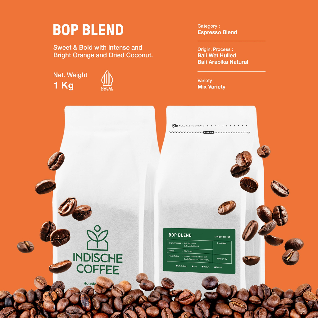 

Kopi BOP Blend Espresso Bali 1 KG - Arabika