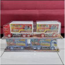 MAINAN ANAK TRUK BOX GANDENG ST 2096 UKURAN BESAR / TRUK BOX PINTU BISA DI BUKA