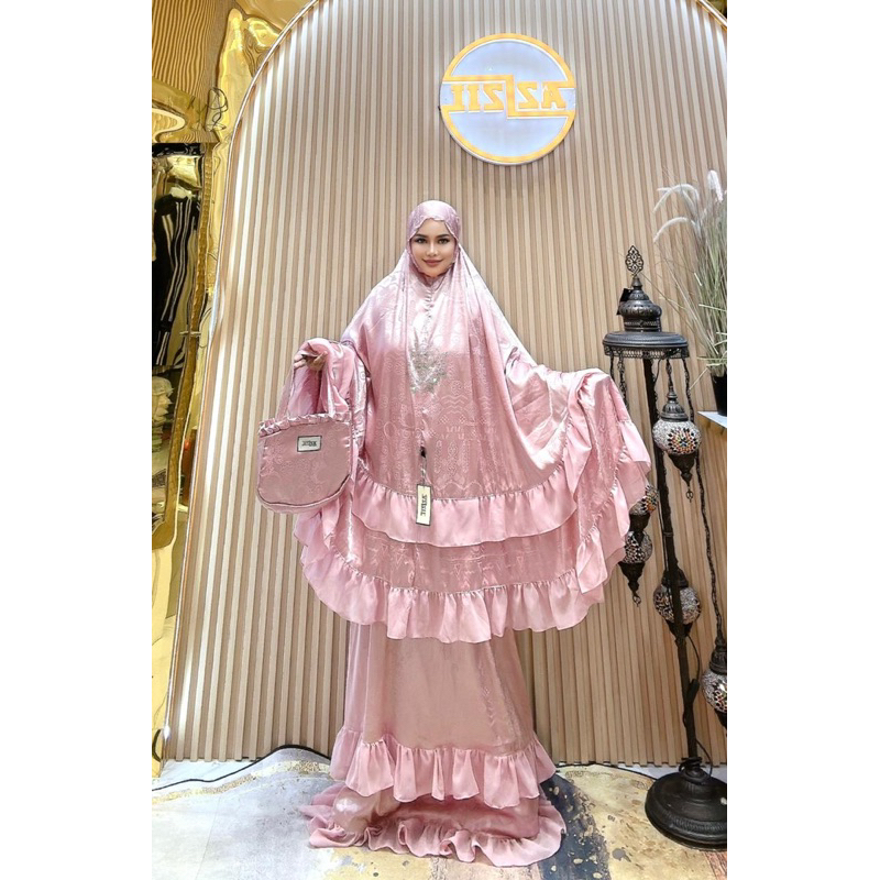 Mukenah Azizil Ori Silk Premium// Mukenah Azizil//Mukenah Mewah