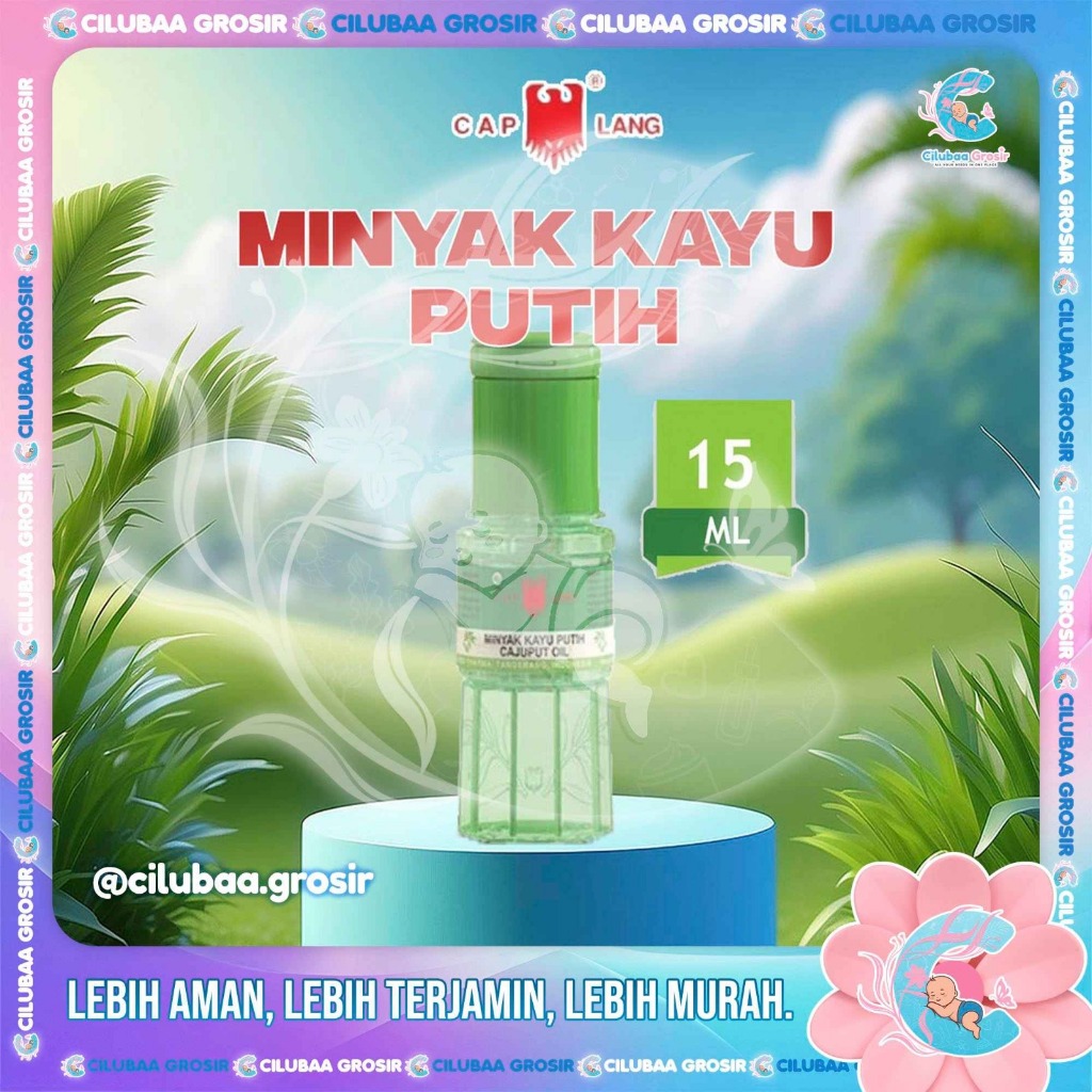 Minyak Kayu Putih CAP LANG 15ml || Minyak Telon Caplang