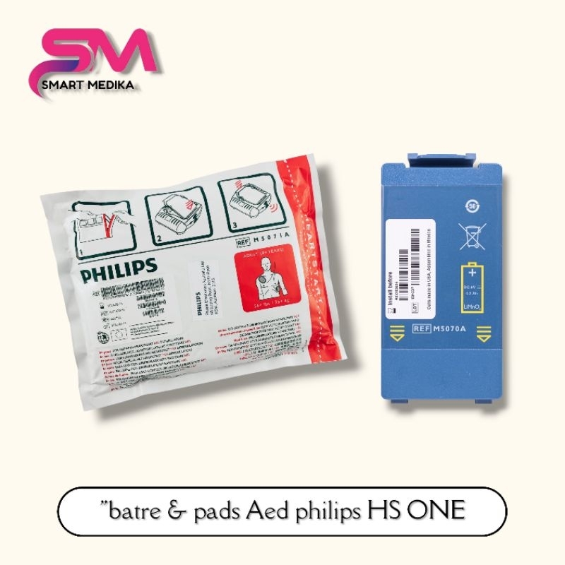 BATTERY AED PHILIPS M5070A / PADS AED PHILIPS HS1 / AKSESORIS AED PHILIPS HS ONE