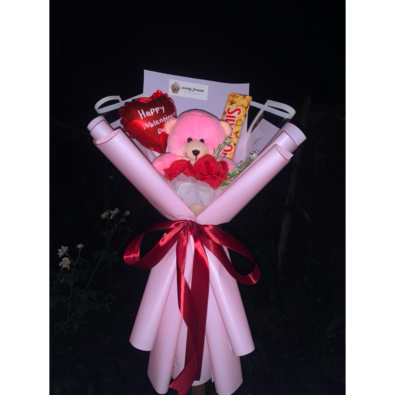 

Buket Boneka mix coklat silverquen