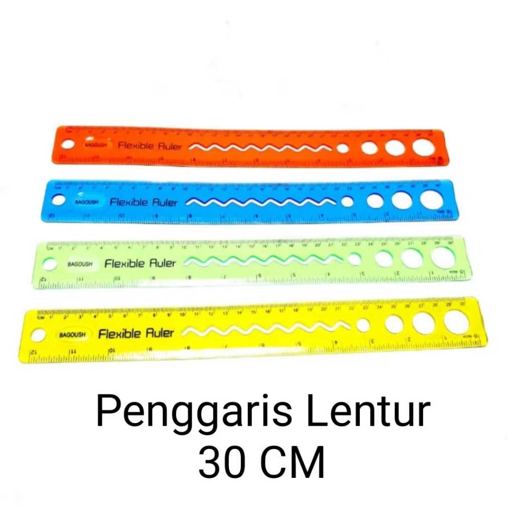 

1 Box isi 24 Pcs Penggaris Lentur 30 cm / Flexible Ruler / Penggaris Inul RR-SQ672 1 Box isi 24 Pcs