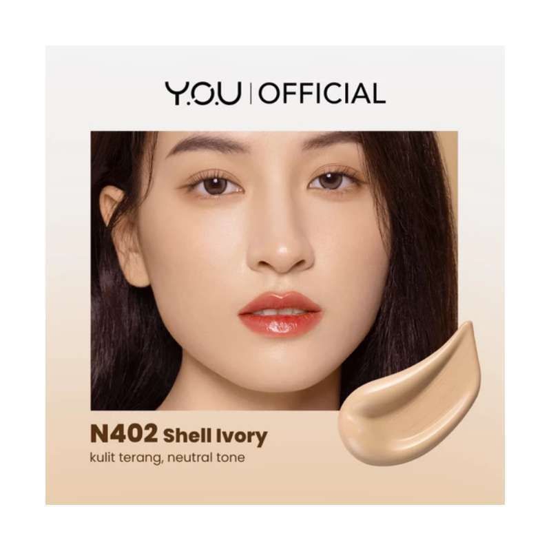 YOU Cloud Touch Blurring Skin Tint 20ml (Liquid Foundation) - N504 Rose Vanilla