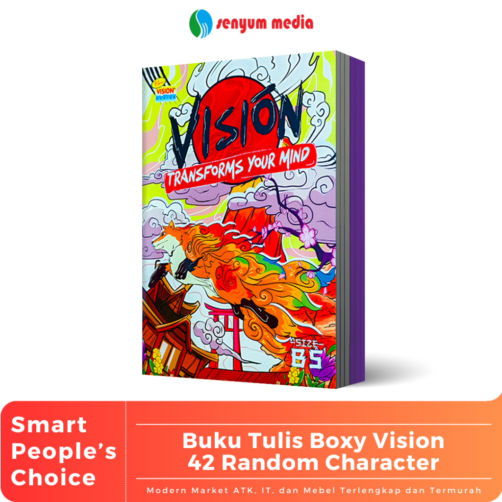 

Buku Tulis Boxy VISION 42 Lembar Random Character (1 Pack Isi 6 Buku) (S:PAK)