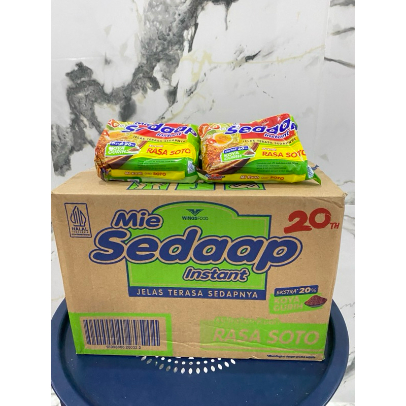 

Mie Instan Sedaap Soto 1dus