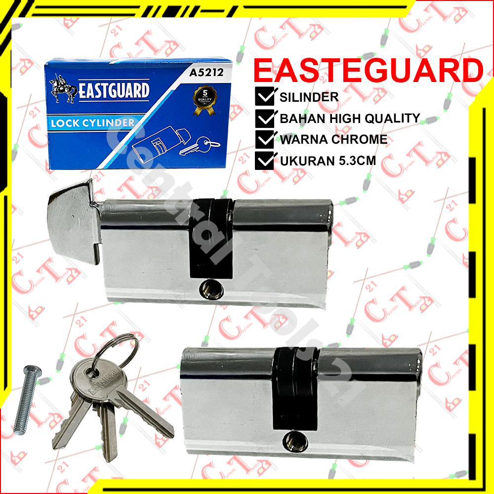 Silinder Knob Kunci Pintu Alumunium Rumah Eastguard / Cylinder Kunci Pintu