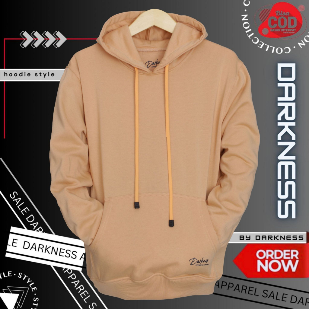 sweater distro warna cream kubus hoodie full breakside hodie kubus polos oversize terbaru original