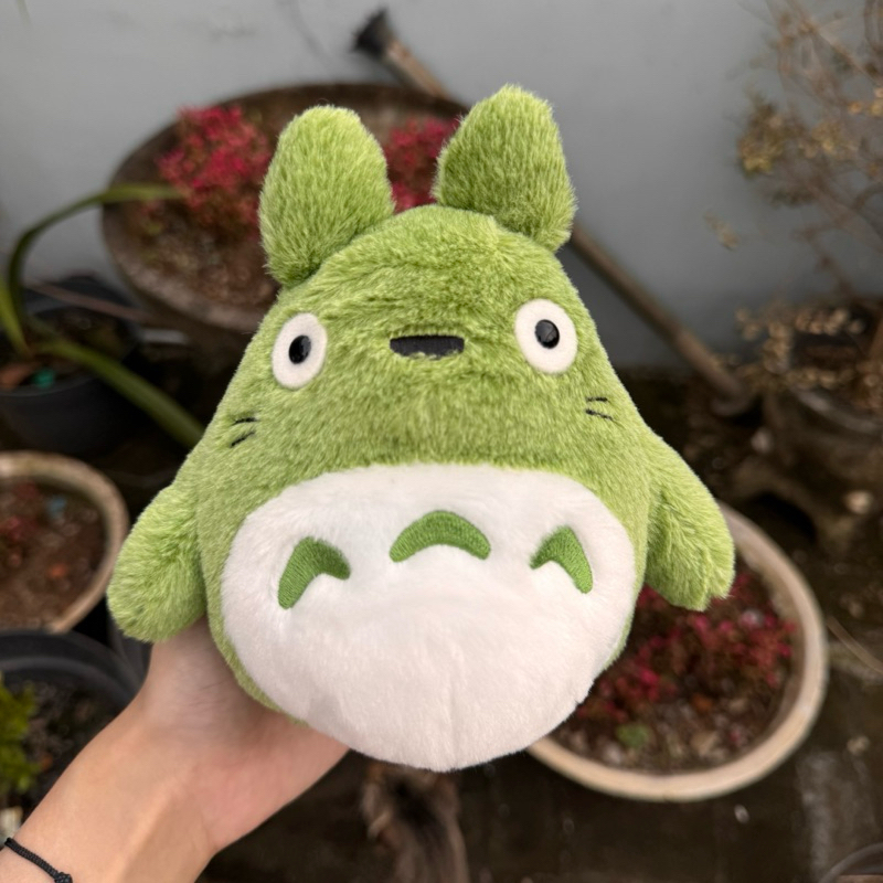 Boneka Totoro Hijau Rare Fluffy Original Studio Ghibli Sun Arrow - My Neighbor Totoro