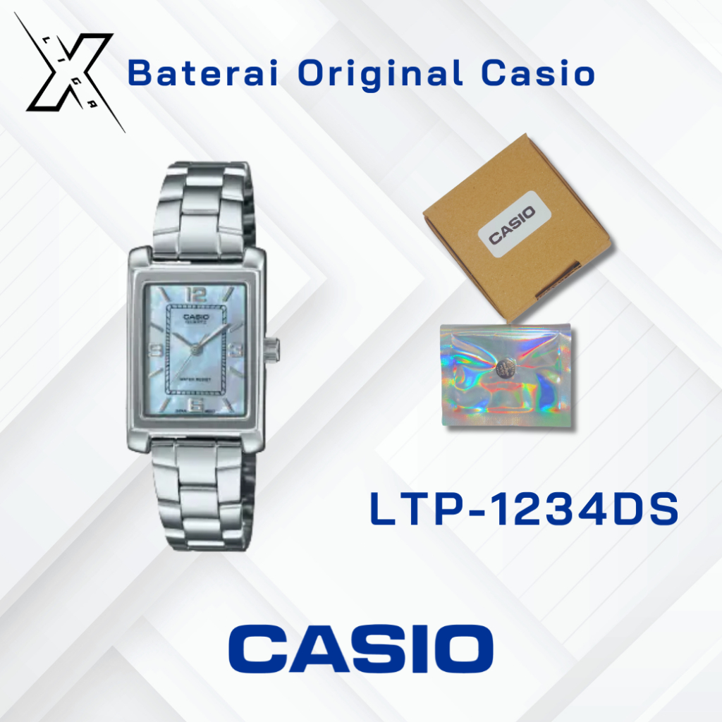 Baterai Jam Tangan Casio LTP-1234DS Original