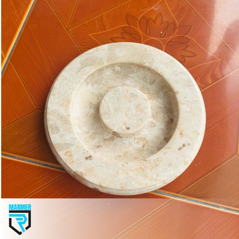 Asbak Batu Marmer Putih