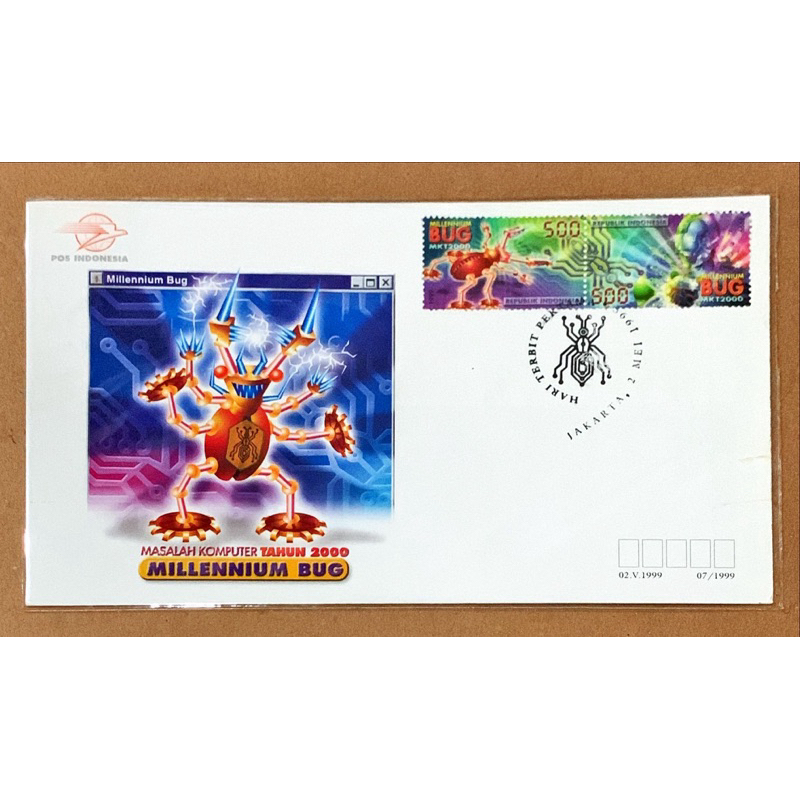 

PRANGKO INDONESIA 1999 SS MILLENNIUM BUG MINT.