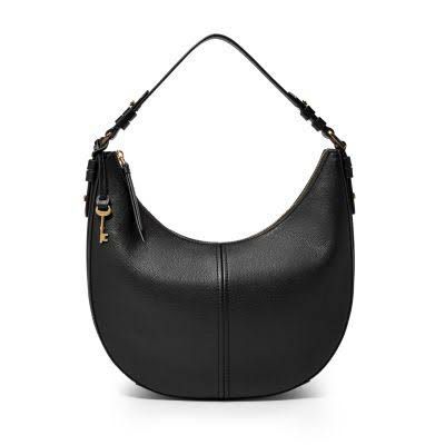 Fossil shae large hobo black