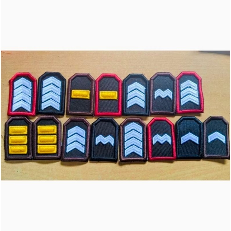 BORDIR ATRIBUT PANGKAT POLRI TIMBUL 3D