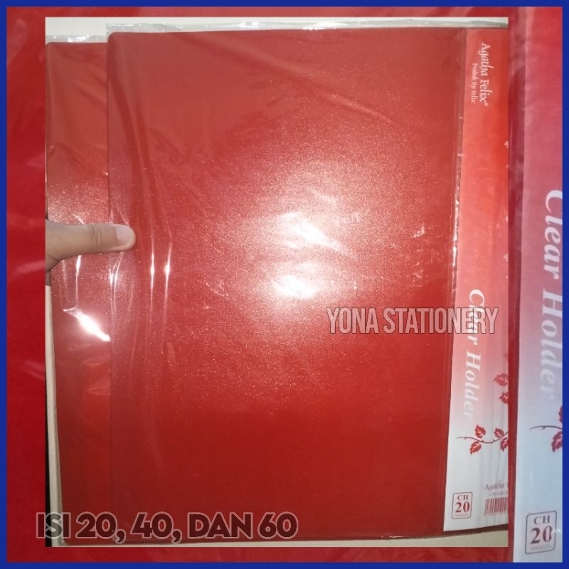 

Clear Holder Map Holder FOLIO - Dokumen Keeper Isi 20, 40, dan 60 lembar / Agatha Felix