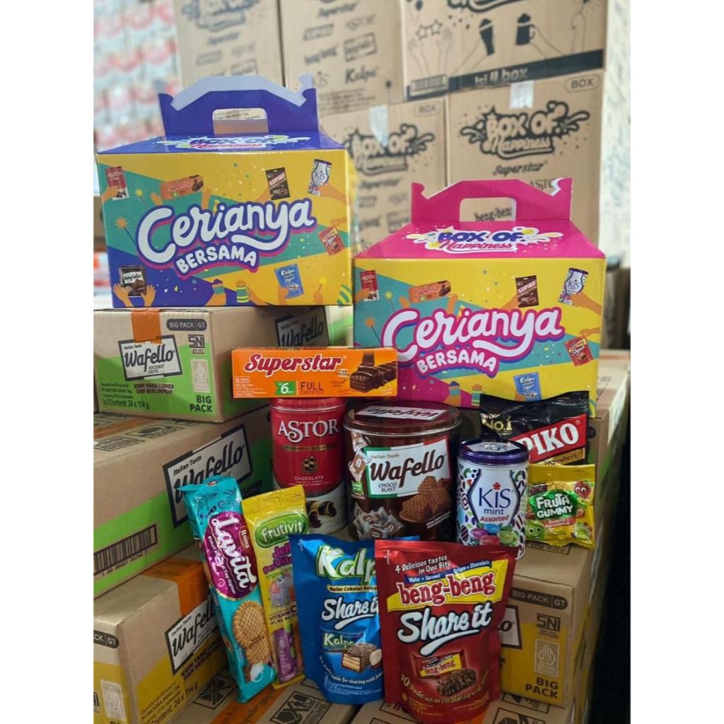 

Hampers Happiness Mayora Parcel Hadiah Lebaran Hari Raya Special Box of Happines