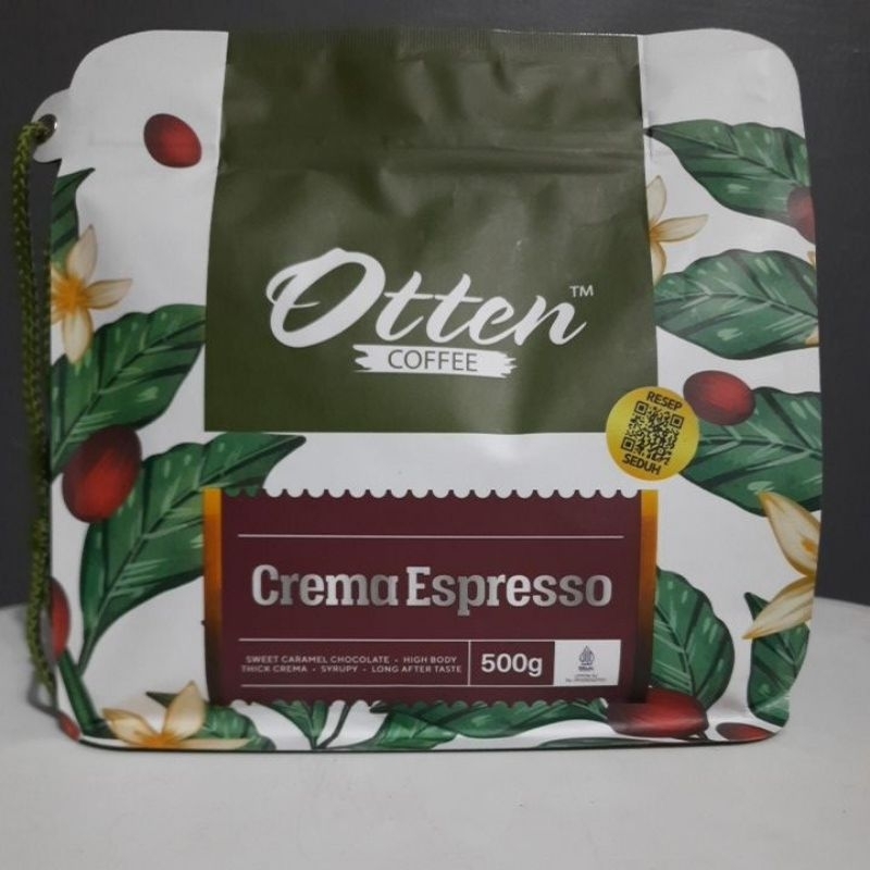 

Otten Coffee CREMA ESPRESSO 500gr Biji/Bean