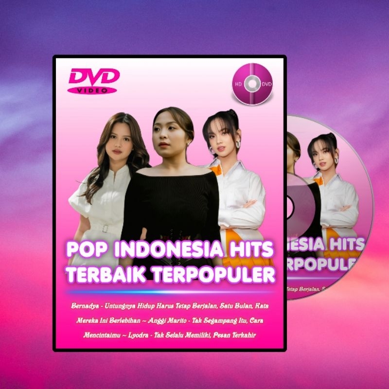 Kaset DVD Mobil 50 Vidio Lagu Pop Indonesia Hits Viral Terbaru - Full Box DVD Campuran Musik Pop 202