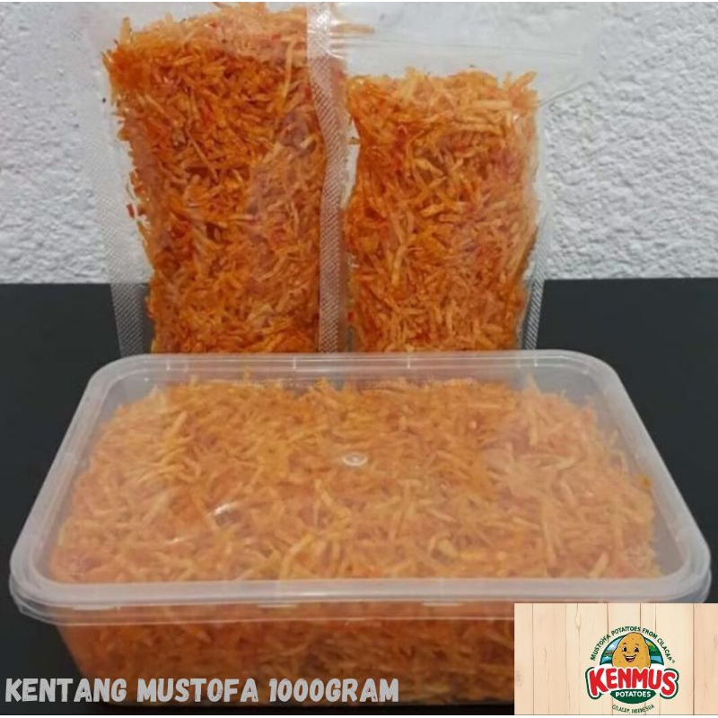 

Kripik Kentang Mustofa 1000Gram PEDAS MANIS Renyah Gurih Tanpa Bahan Pengawet