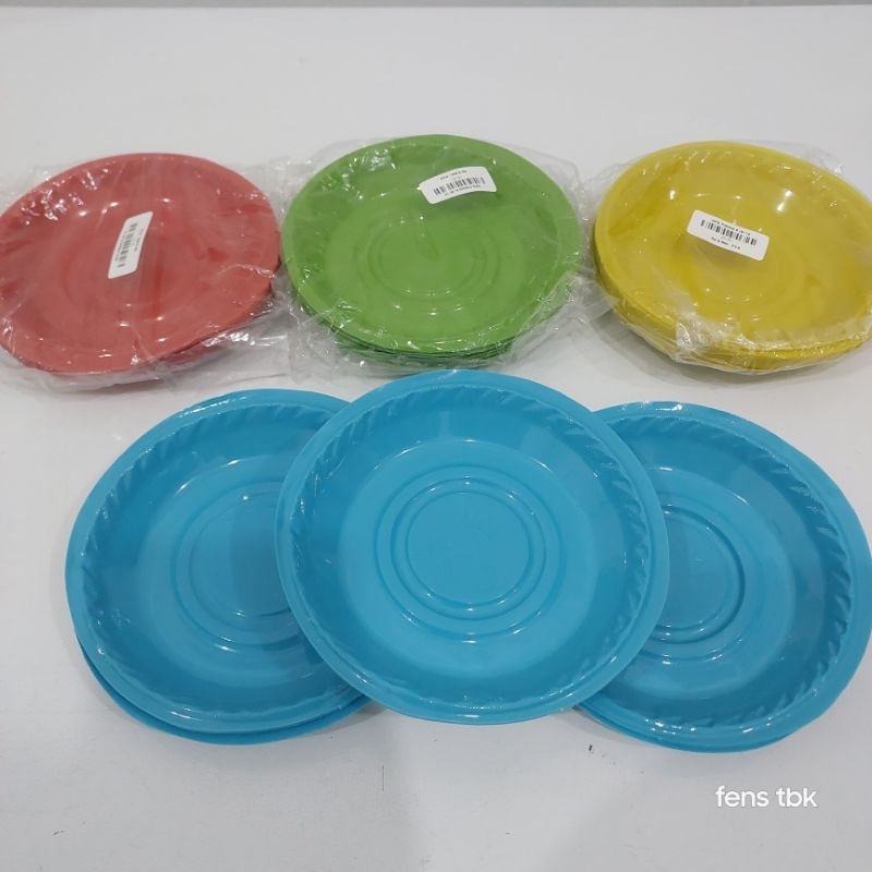 PIRING KUE WARNA / PIRING PLASTIK KECIL