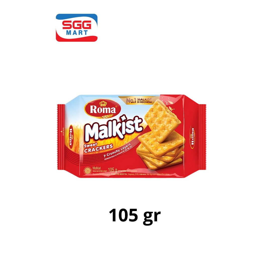 

Biskuit Roma Malkist Sweet Crackers 105gr