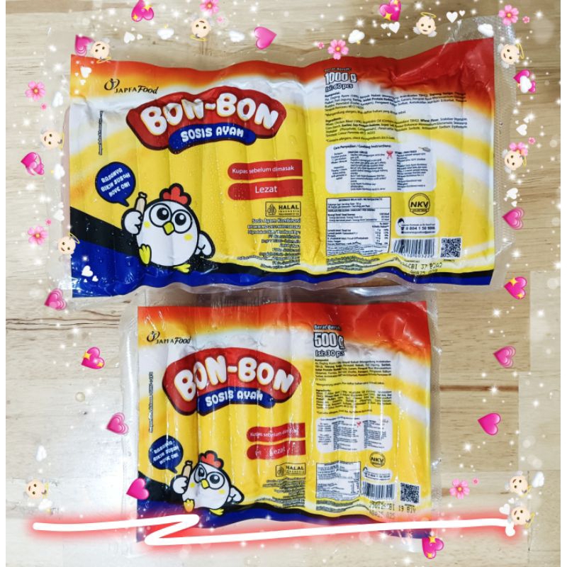 

BON BON SOSIA AYAM 1KG ISI 60PC JAFA SO GOOD/SOSIS BON BON 500GR ISI 30PC
