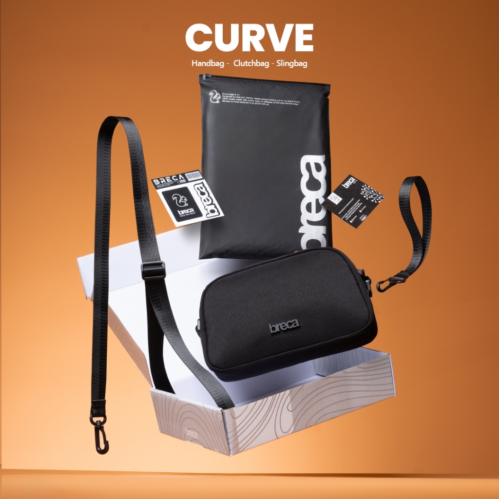 Breca - Handbag Curve Tas Selempang Tas Tangan Pria Tahan Bara Api Dan Waterproof