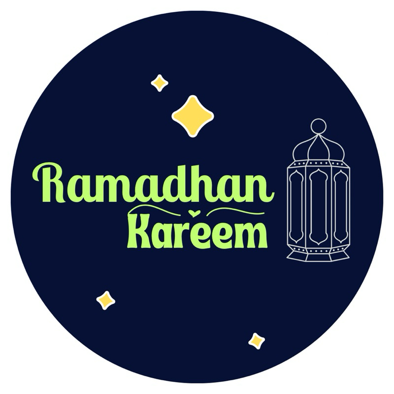 

F02.6# Stiker Bulat “RAMADHAN KAREEM”