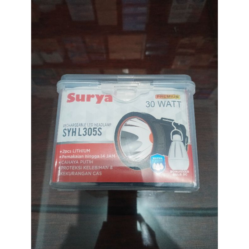 Senter Kepala 30 watt Surya