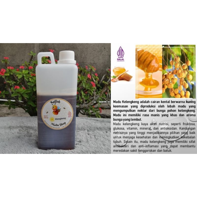 

Madu Asli Nectar Bunga Kelengkeng/Madu Kelengkeng 1Kg