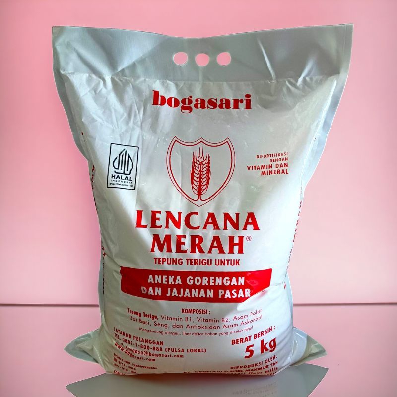 

TEPUNG TERIGU LENCANA MERAH 5 KG