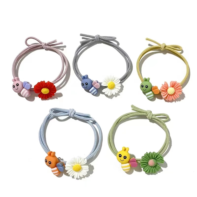 [UC] IKATAN RAMBUT ANAK ICON LEBAH & BUNGA IMPORT / IKAT RAMBUT ANAK KARET MOTIF KARAKTER