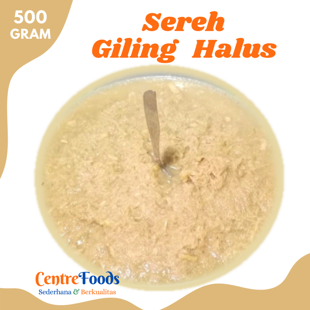 

SEREH Giling Halus - Bumbu Basah Serai Gilling Halus Fresh | 500gr [ Harga Per 0,5 Kg ]