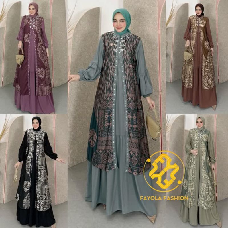 Gamis Maryam Dress Premium / Gamis Pesta / Gamis Original / Gamis Terbaru / Gamis Lebaran