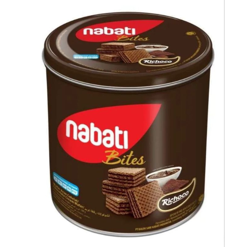 

Nabati wafer kaleng choklat 287gr (1 kaleng)