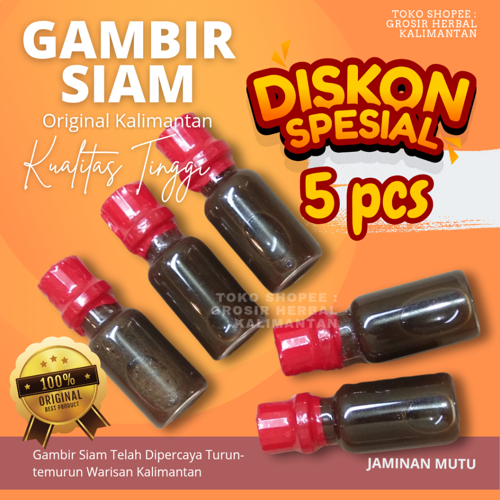 

Gambir Serawak Original Gambir Siam Original Kalimantan POLOS 5 pcs