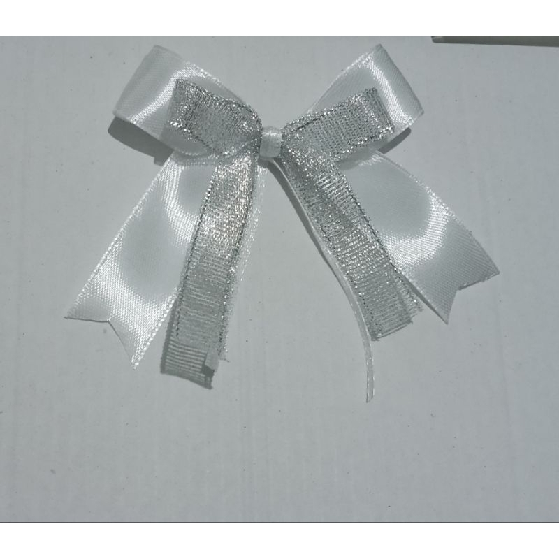 

pita hampers warna putih+gliter +free tali