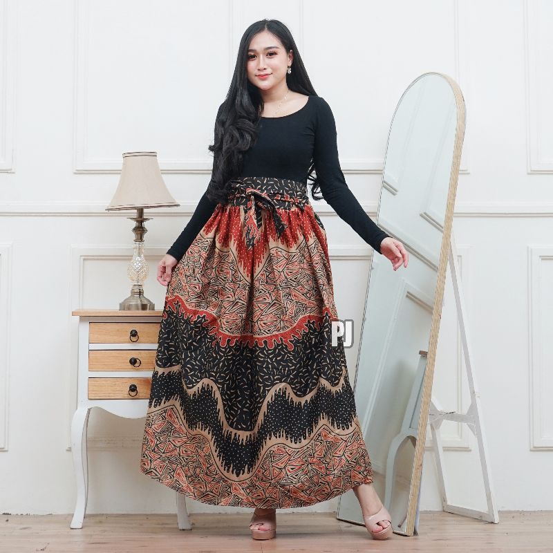 Rok batik panjang dewasa rok payung wanita rok klok motif terbaru murah ROK PAYUNG  ROK BATIK MUSLIM