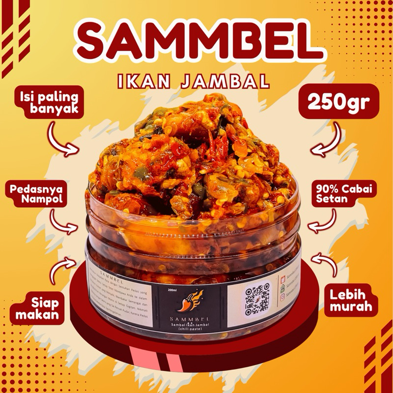 

Sambal Ikan Jambal Asap SAMMBEL – Pedas Gurih, Rasa Laut yang Menggoda, Bikin Nagih (250gr)