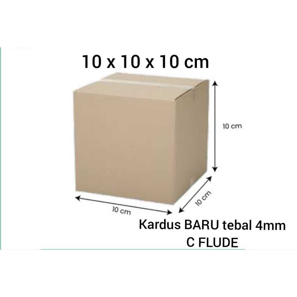 

KARDUS PACKING 10X10X10 CM TEBAL 4MM C-FLUDE SINGLE WALL BOX KARDUS PAKING