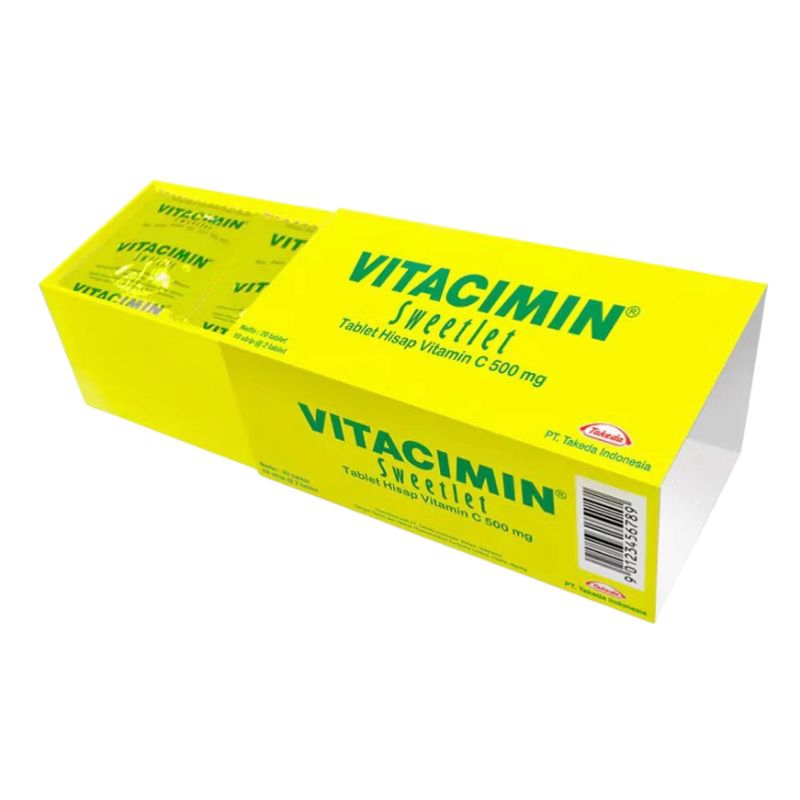 1 box Vitacimin isi 10 Strip ( 20 tablet) suplemen Vitamin C