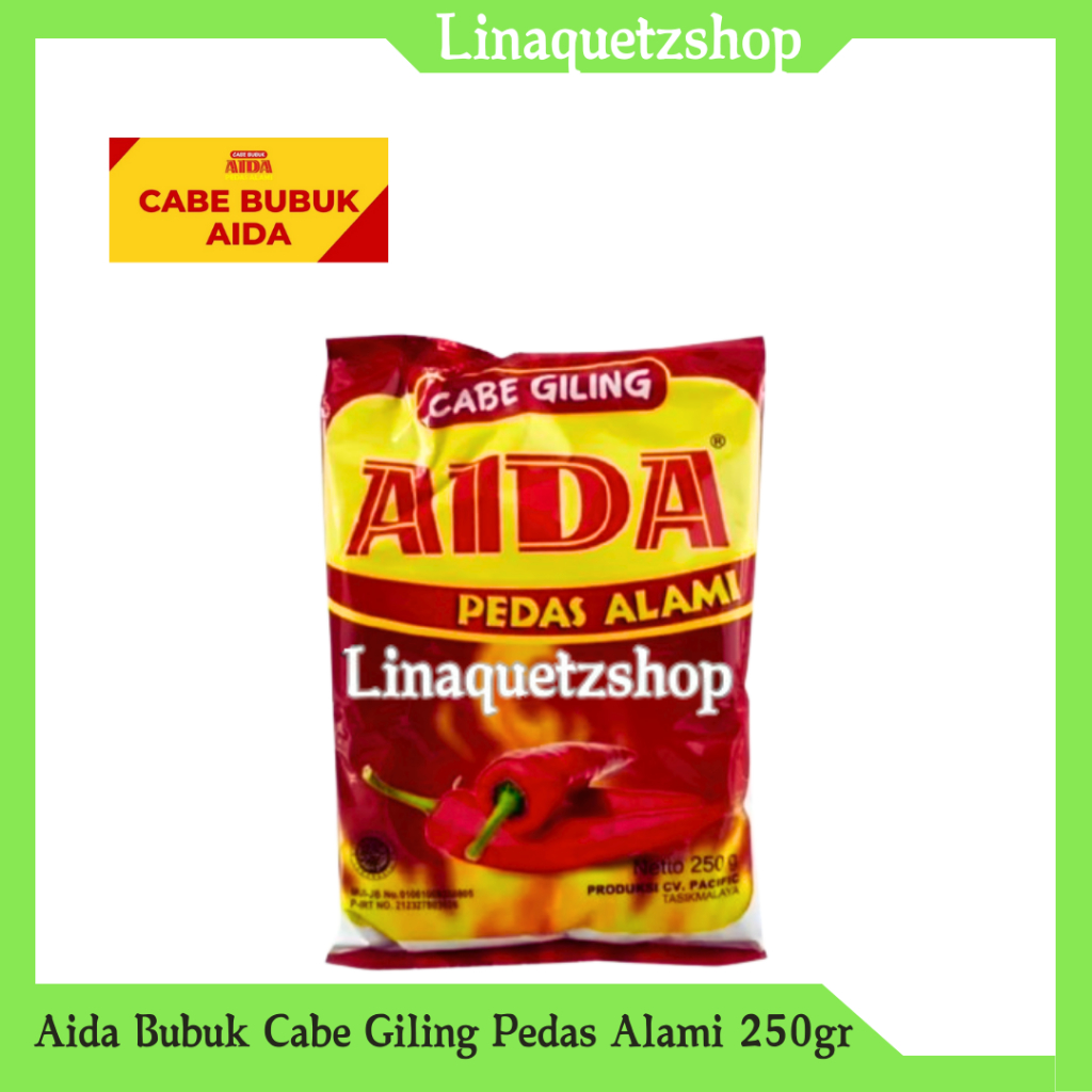 

AIDA Bubuk Cabe Giling Pedas Alami 250gr