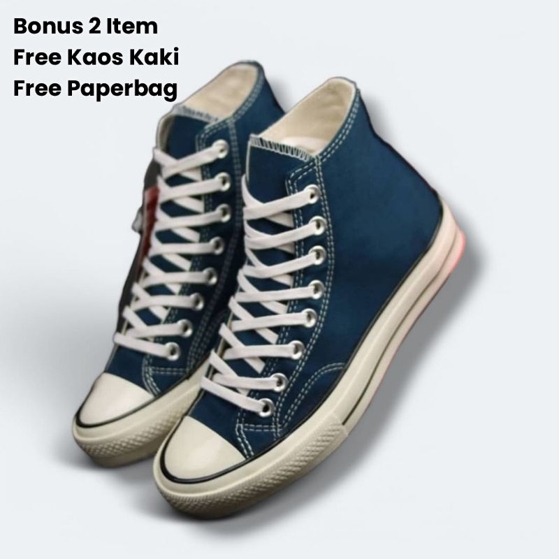 SEPATU CONVERSE 70S NAVY HIG PRIA DAN WANITA PREMIUM IMPOR - SEPATU CONVERSE 70S PREMIUM - SEPATU 70
