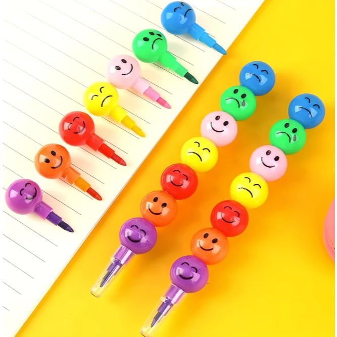 

7pcs PENSIL WARNA RAINBOW 1 SET ISI 7 WARNA /7 warna krayon/ PENSIL WARNA SUSUN MOTIF RAINBOW EMOJI