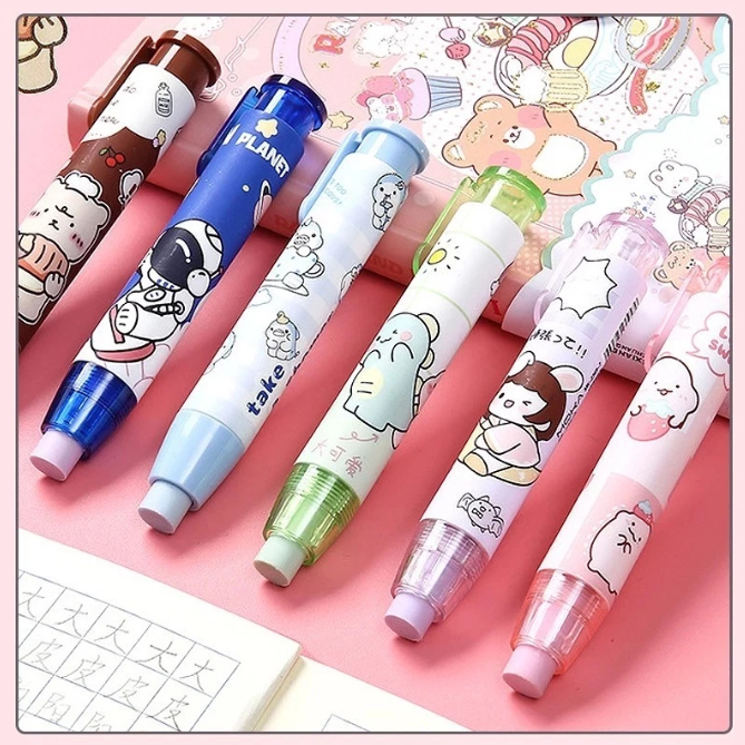 

penghapus mekanik lucu/penghapus pulpen/Eraser Pen/Mechanic Eraser Cute
