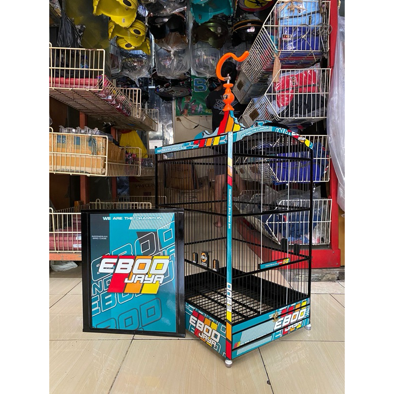 SANGKAR KANDANG KOTAK EBOD DECAL RUJI FIBER NOMER 2
