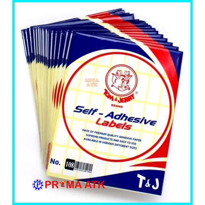 

(10 LEMBAR / 1 PAX) Label Stiker Tom & Jerry / Sticker Tempel TJ No 99 103 107 121