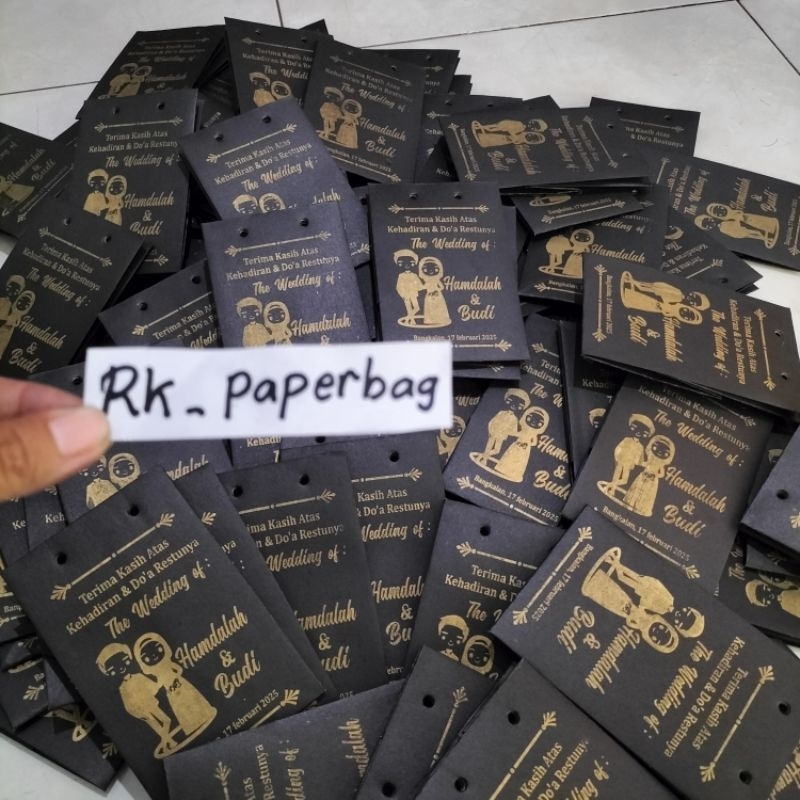 

[GROSIR] Paperbag Gelas || Paperbag hitam Custom [uk 10x10x16]
